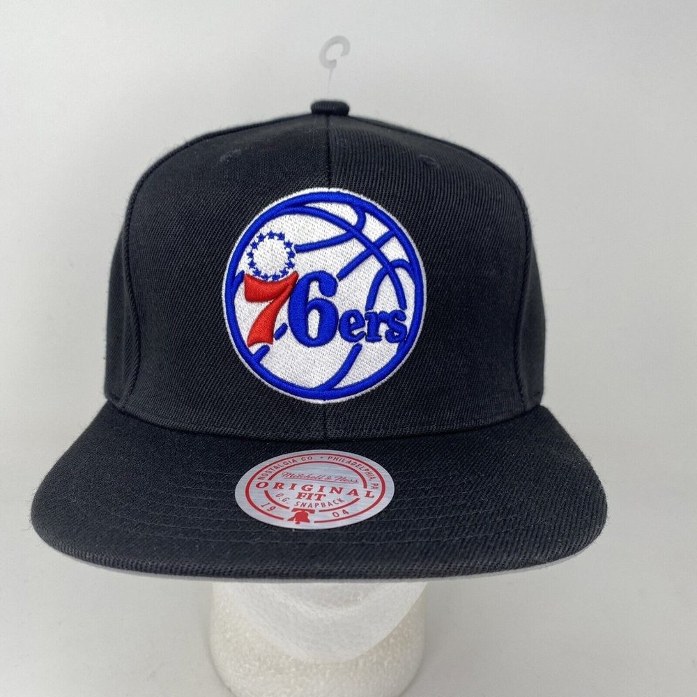NEW Philadelphia 76ers Snapback Hat Mitchell Ness Sixers‎ NBA Basketball Cap